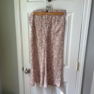 Wide leg cropped pants